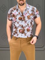 پیراهن 041505 هاوایی Bershka - Image 3