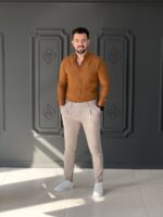 پیراهن 031501 EA شکلاتی - Image 4