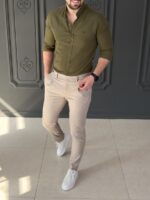 پیراهن 031501 EA زیتونی - Image 3