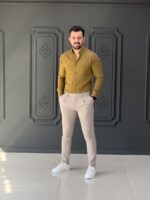 پیراهن 031501 EA عسلی - Image 3