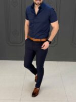 شلوار  3292 ZARA سورمه ای - Image 4