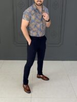 پیراهن 040501 ZARA آبی - Image 4