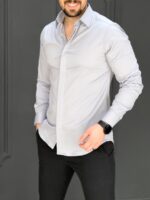 پیراهن 031407 AKOMOD طوسی - Image 3