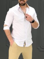 پیراهن 031410  AKOMOD سفید