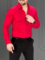 پیراهن 031403 FERAGAMO قرمز - Image 2