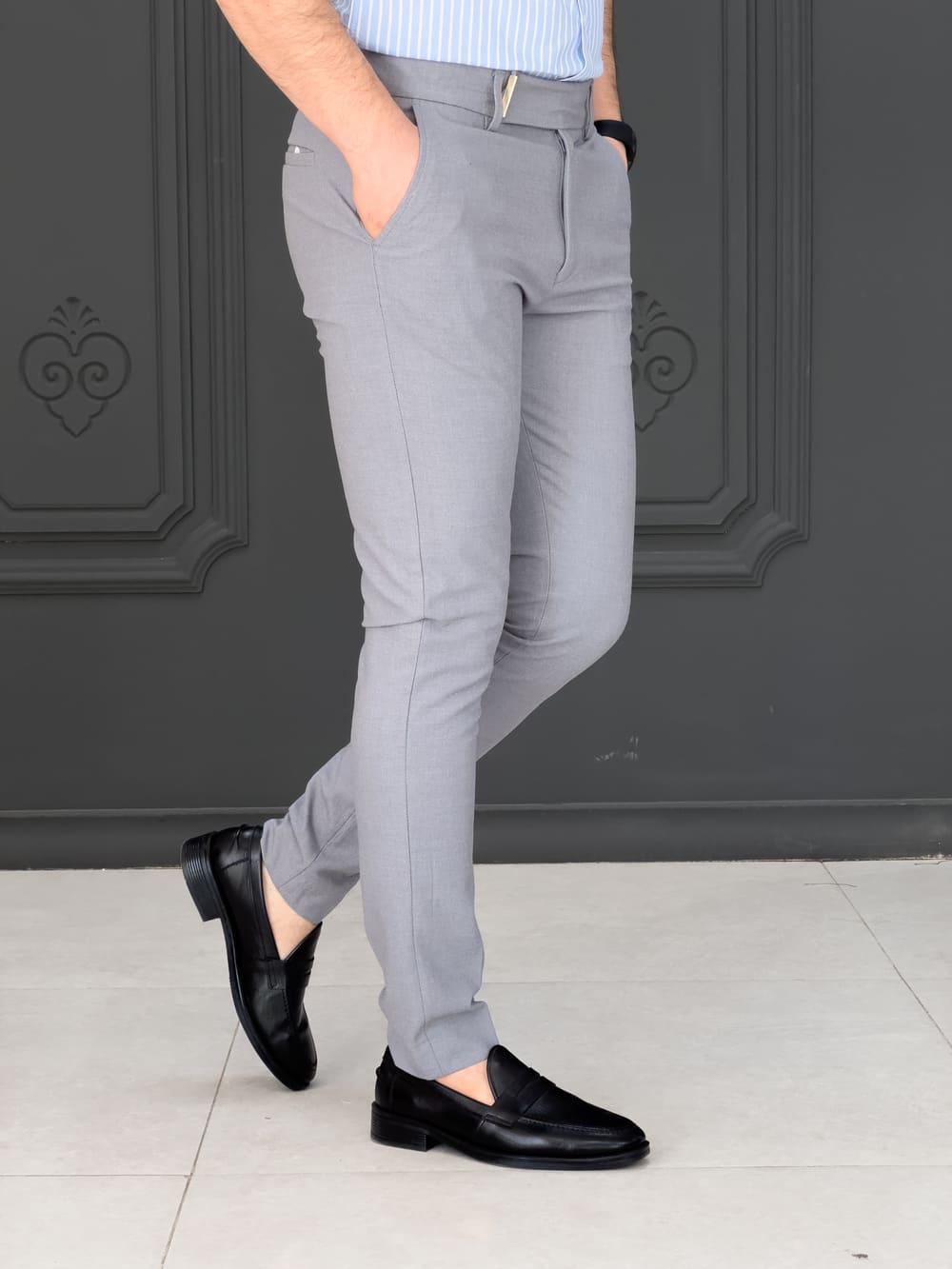 IMG_1732 شلوار 3506 ZARA طوسی - Image 1