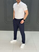 شلوار 4194 ZARA آبی تیره - Image 4