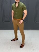 پیراهن 270121 AKOMOD زیتونی - Image 2