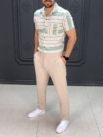 پیراهن 041307 PULL&BEAR سفید - Image 4