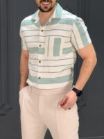 پیراهن 041307 PULL&BEAR سفید - Image 2