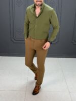 پیراهن 270201 AKOMOD زیتونی - Image 3