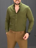پیراهن 270201 AKOMOD زیتونی - Image 2