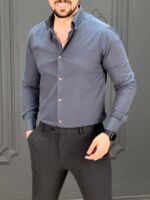 پیراهن 270201 AKOMOD ذغالی - Image 2