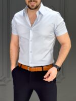 پیراهن 040223 AKOMOD آبی آسمانی - Image 2
