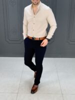 پیراهن 031419 AKOMOD کرم - Image 2