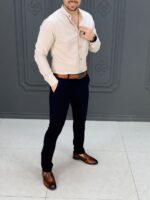 پیراهن 031419 AKOMOD کرم - Image 4