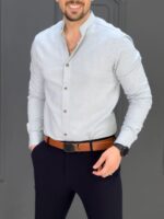 پیراهن 031419 AKOMOD آبی روشن - Image 4