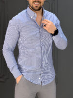 پیراهن 270501 AKOMOD آبی - Image 2