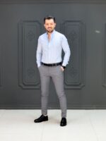 پیراهن 270501 AKOMOD آبی روشن - Image 4