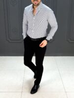 پیراهن 270501 AKOMOD طوسی - Image 3