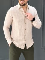 پیراهن 270601 AKOMOD کرم - Image 2