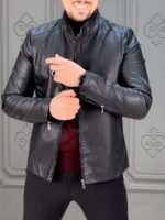 کت چرم F2330 مشکی - Image 3
