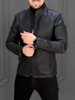 کت چرم 2327 مشکی - Image 2