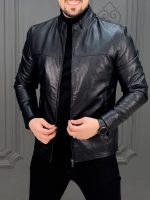 کت چرم 2327 مشکی - Image 4