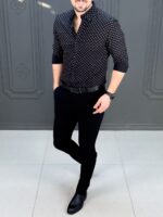 پیراهن 030505 AKOMOD مشکی - Image 3