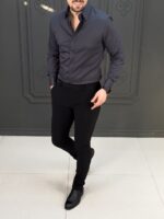 پیراهن 0314120 AKOMOD ذغالی - Image 2