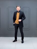 پلیور 060901 AKOMOD شکلاتی - Image 4