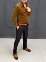 پیراهن 030802 AKOMOD شکلاتی - Image 3