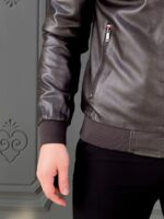 کت چرم 999 قهوه ای - Image 3