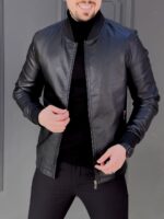 کت چرم 999 مشکی - Image 3