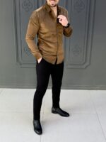 پیراهن 030803 ZARA شکلاتی - Image 3