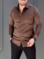 پیراهن 030803 ZARA قهوه‌ای - Image 2