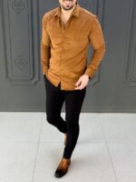 پیراهن 030803 ZARA آجری - Image 3