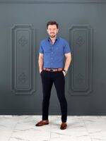 پیراهن 040224 POLO آبی تیره - Image 3