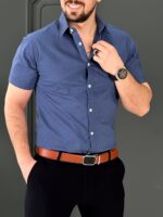 پیراهن 040224 POLO آبی تیره - Image 2