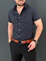 پیراهن 040224 POLO  ذغالی - Image 2