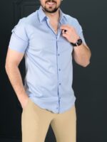 پیراهن 270101 AKOMOD آبی روشن - Image 3
