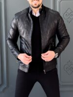 کت چرم 8331 مشکی - Image 3