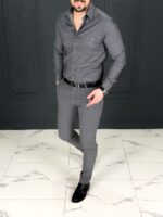 پیراهن 031414 AKOMOD طوسی - Image 2