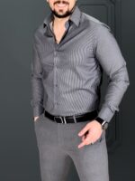 پیراهن 031414 AKOMOD طوسی - Image 4