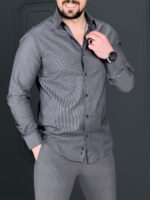 پیراهن 031414 AKOMOD طوسی - Image 3