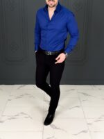 پیراهن 270203 AKOMOD آبی درباری - Image 3