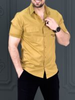 پیراهن 040902 JACK&JONES خردلی