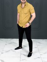 پیراهن 040902 JACK&JONES خردلی - Image 3