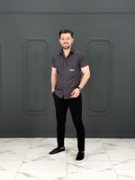 پیراهن 040902 JACK&JONES ذغالی - Image 3
