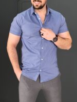 پیراهن 040224 POLO آبی - Image 3